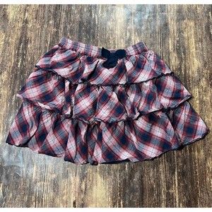 Monsoon Girls 9/10 Years Plaid Skirt